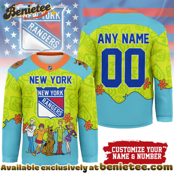 New York Rangers Premium NHL Scooby Doo Hockey Jersey