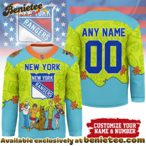 New York Rangers Premium NHL Scooby Doo Hockey Jersey