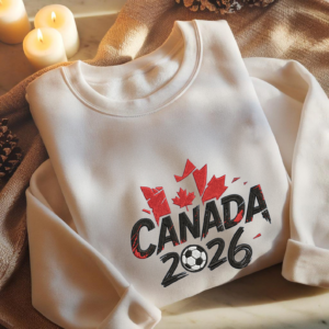 Canada 2026 UNISEX Shirt, Sweatshirt or Hoodie, Canada 2026 Embroidery Sweater, 2026 World Cup Sweater, World Cup Shirt, USA World Cup