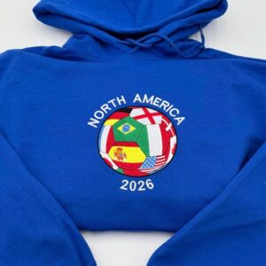 Soccer Hoodie World Cup 2026 Embroidered Shirt