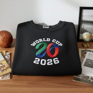 Embroidered World Cup 2026 Oversized Sweatshirt, Houston USA Soccer Sweater, Gift For Boyfriend, Brother Cousin Shirts