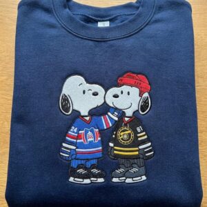 Embroidered Hollanov Beagle Puppy Heated Rivalry Team Hollanov Sweatshirt, Heater Rivalry Embroidered shirt, LGBT Hockey Romance Shirt