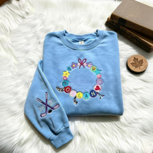 Embroidered Hockey Romance Team Sweatshirt, LGBT Movie Inspired Hoodie, Sports Love Crewneck Sweater, Valentine’s Day Gift