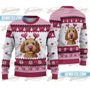 Christmas Dog Ugly Sweatshirt, Dog Owner Christmas Gift, Cute Dog Christmas Shirt, Christmas Holiday Sweater, Dog Lover Gift