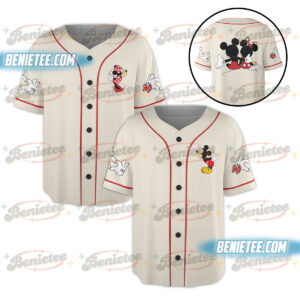 Mickey and Minnie Couple Baseball Jerseys, Disneyland Kid Youth Adult Baseball Jersey