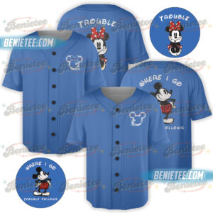Mickey Mouse Baseball Jersey, Disney Mickey And Minnie Jersey, Disney Fan Lover Gift