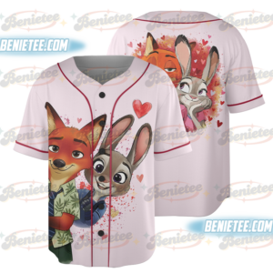 Disney Zootopia Baseball Jersey, Zootopia Movie Cosplay, Disney Family Jersey