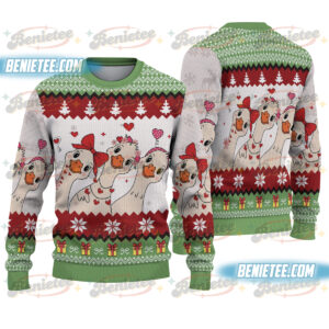 Cute Valentine Goose Ugly Sweater, Funny Valentine Goose Ugly, Pink Coquette Valentine Sweatshirt, XoXo Be Mine shirt, Cute Goose shirt