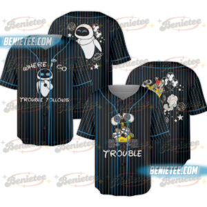 Disney Wall E and Friends Jersey, Wall E Characters Group Jersey, Personalized Wall E Inspired Clothing