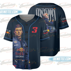 Max Verstappen Baseball Jersey: Red Bull Racing F1, Champion Apparel