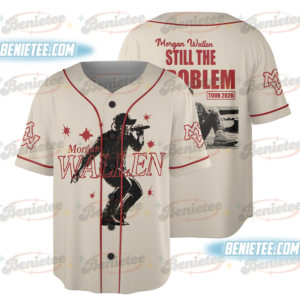 Retro Morgan Wallen Still The Problem Tour 2026 Jersey, Morgan Wallen Country Music Baseball Jersey, Morgan Wallen Fan Shirt