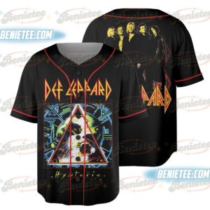 Def Leppard Baseball Jersey, Rock Music Shirt, Hysteria Album Shirt, Pyromania Album