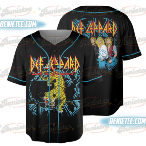 Vintage 90s DEFF LEPPARD Hysteria '88 Baseball Jersey