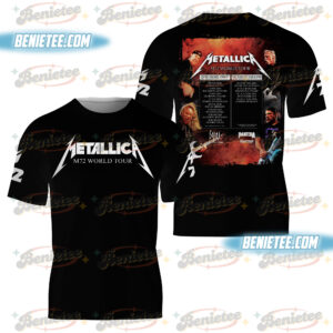Vintage Metallica 3D shirt, World tour tee, Metallica Band tshirt, World tour shirt