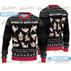 Shades Of Santa Ugly Sweater, Santa Christmas Ugly Sweater, Family Ugly Christmas Sweater, Sweater for Family, Ugly Christmas Sweater