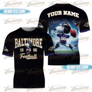 Custom Snoopy Football Helmet Shirt, Snoopy and Friends Touch down Season 3D Tee, Super Bowl Shirt, Peanuts Game Day