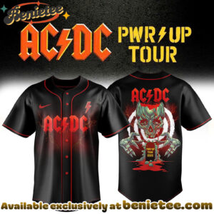 PWRUP STADIUM SERIES ACDC Tour 2026 Baseball Jersey