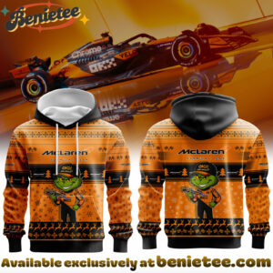 Papaya passion meets Christmas chaos - Soft premium hoodie with a funny Grinch twist