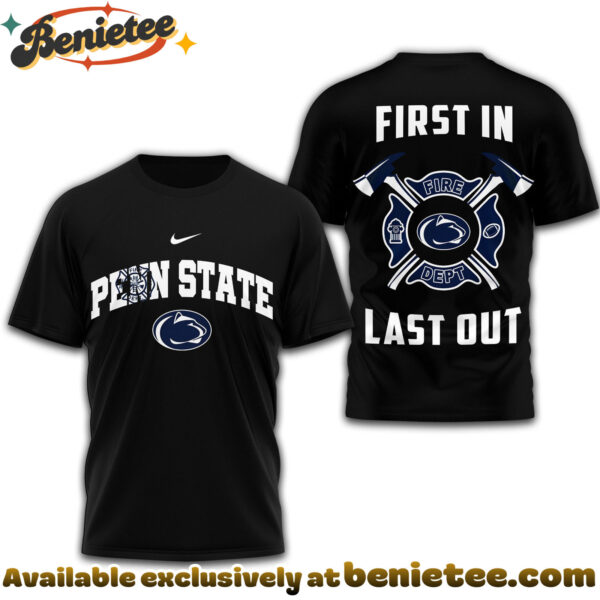 Penn State Nittany Lions Premium Fire Dept 3D Shirt NCAA TD - Ver 2