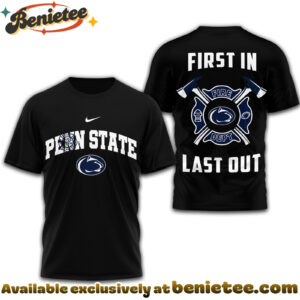 Penn State Nittany Lions Premium Fire Dept 3D Shirt NCAA TD - Ver 2