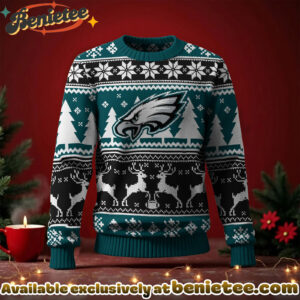 Philadelphia Eagles 2025 Christmas New Ugly Sweatshirt, All Team NFL