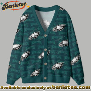 Philadelphia Eagles Cardigan Christmas Sweater, Ugly Sweatshirt, Shirt, Hoodie, All Team NFL