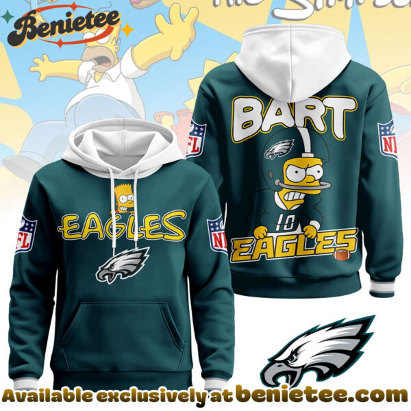 Philadelphia Eagles Premium NFL Bart Simpson Hoodie, Sweatshirt, Tshirt