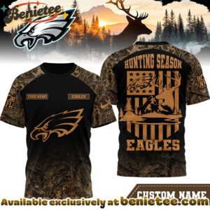 Philadelphia Eagles Premium NFL Hunting Season 3D Shirt