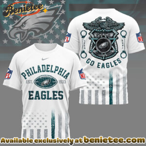 Philadelphia Eagles Premium NFL Law Enforcement Tribute 3D Shirt