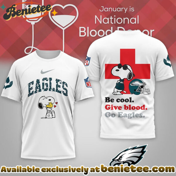 Philadelphia Eagles Premium NFL Snoopy Blood Donor Awareness Month Tshirt, Sweatshirt, Hoodie