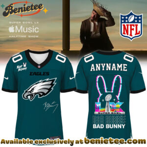 Philadelphia Eagles x Bad Bunny Super Bowl Football Jersey Limited Edition