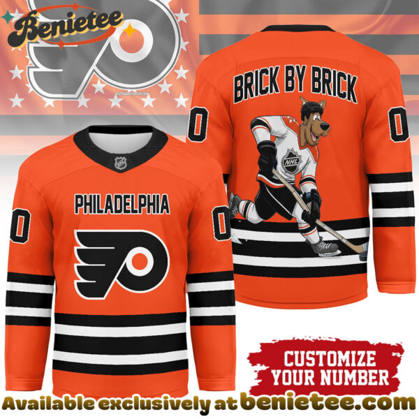 Philadelphia Flyers Premium NHL Scooby Doo Personalized Hockey Jersey