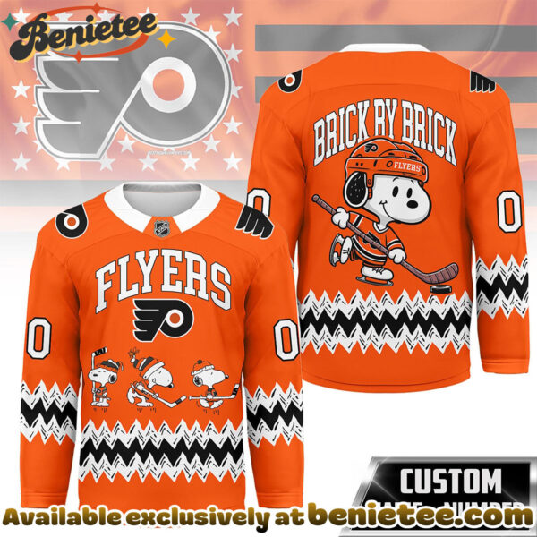 Philadelphia Flyers Premium NHL Snoopy Personalized Hockey Jersey
