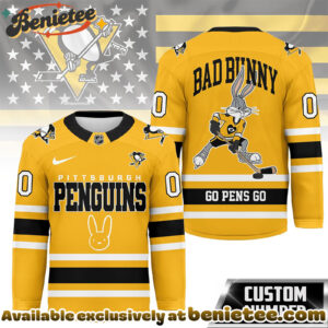 Pittsburgh Penguins Premium NHL Bad Bunny Hockey Jersey NY