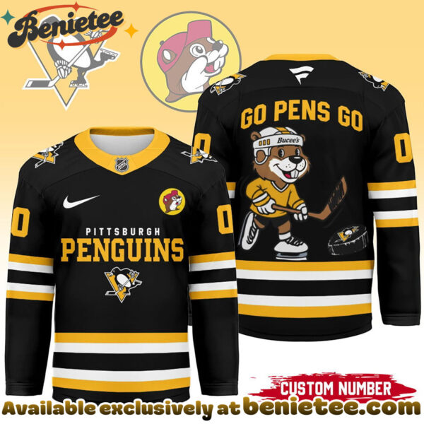 Pittsburgh Penguins Premium NHL Bucees Personalized Hockey Jersey