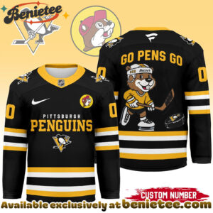 Pittsburgh Penguins Premium NHL Bucees Personalized Hockey Jersey