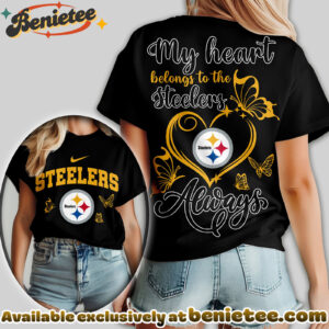 Pittsburgh Steelers Premium NFL Butterfly Women Shirt, Hoodie, Sweatshirt