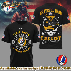 Pittsburgh Steelers Premium NFL Grateful Dead Firefighter 3D Shirt, Hoodie, Sweatshirt