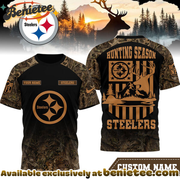 Pittsburgh Steelers Premium NFL Hunting Season 3D Shirt