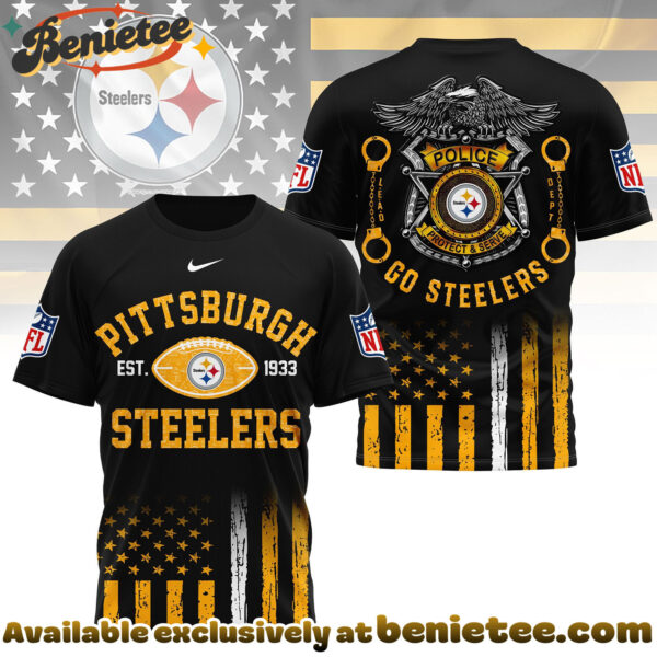 Pittsburgh Steelers Premium NFL Law Enforcement Tribute 3D Shirt