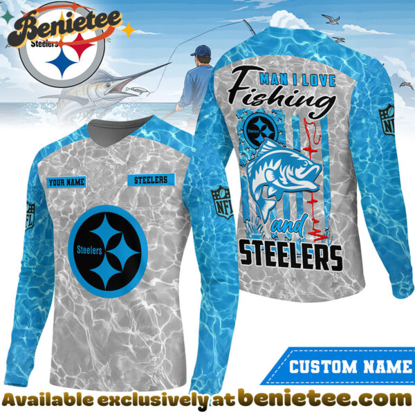 Pittsburgh Steelers Premium NFL Love Fishing Long Sleeve Hoodie, T-shirt, Sweatshirt