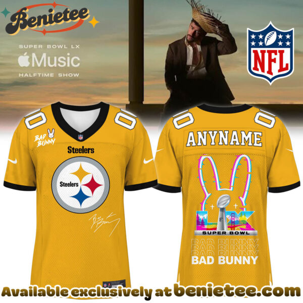 Pittsburgh Steelers x Bad Bunny Super Bowl Football Jersey Limited Edition
