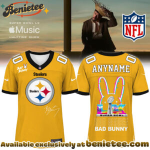 Pittsburgh Steelers x Bad Bunny Super Bowl Football Jersey Limited Edition