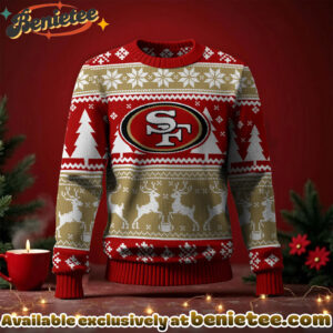 San Francisco 49ers 2025 Christmas New Ugly Sweatshirt, All Team NFL
