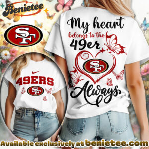 San Francisco 49ers Premium NFL Butterfly Women Shirt, Hoodie, Sweatshirt