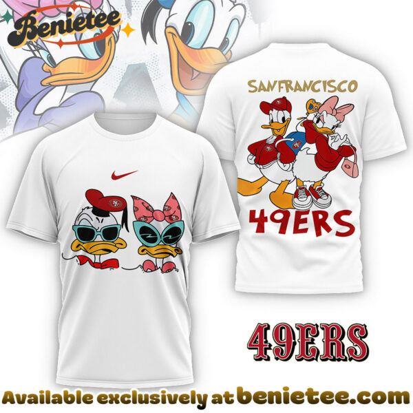 San Francisco 49ers Premium NFL Donald And Daisy 3D Tshirt, Sweatshirt, Hoodie