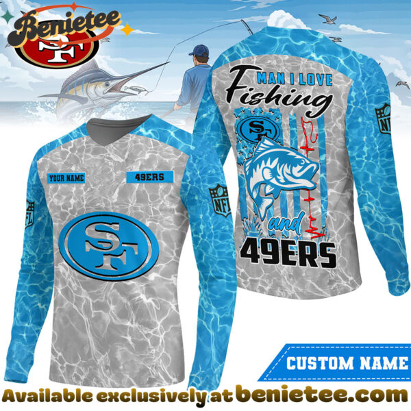 San Francisco 49ers Premium NFL Love Fishing Long Sleeve Hoodie, T-shirt, Sweatshirt