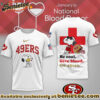 San Francisco 49ers Premium NFL Snoopy Blood Donor Awareness Month Tshirt, Sweatshirt, Hoodie