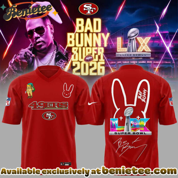 San Francisco 49ers x Bad Bunny Super Bowl 2026 Football Jersey V2