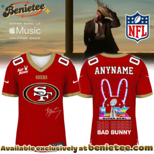 San Francisco 49ers x Bad Bunny Super Bowl Football Jersey Limited Edition
